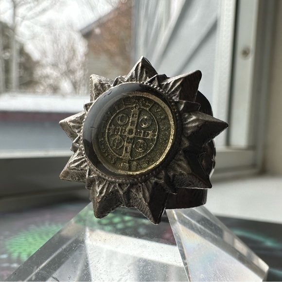 San Benito Star Ring VSA Vintage Sterling Silver 5.5 sz - Picture 5 of 7